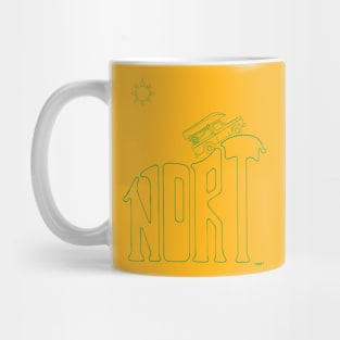 Nort Green Line Art Mug